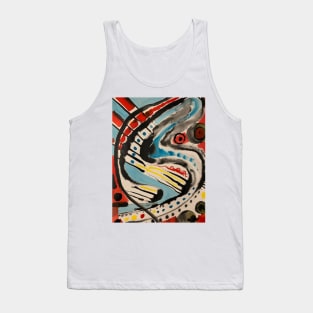 Abstract Design Red Blue Yellow Tank Top